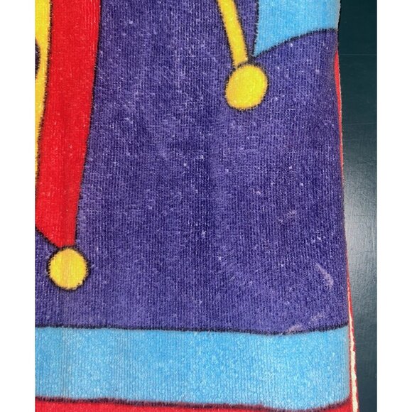 Cecil Saydah Beach Towel Nautical Flag Anchor Bold Colors 59x30 Light Fading - Picture 4 of 10